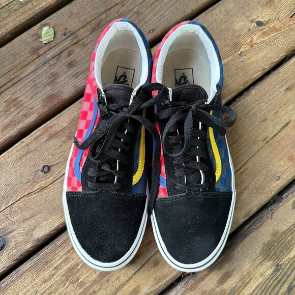EUC Vans Old Skool Lace Up Leather Low Tops in Men's 10 / EU 43 - Picture 1 of 10